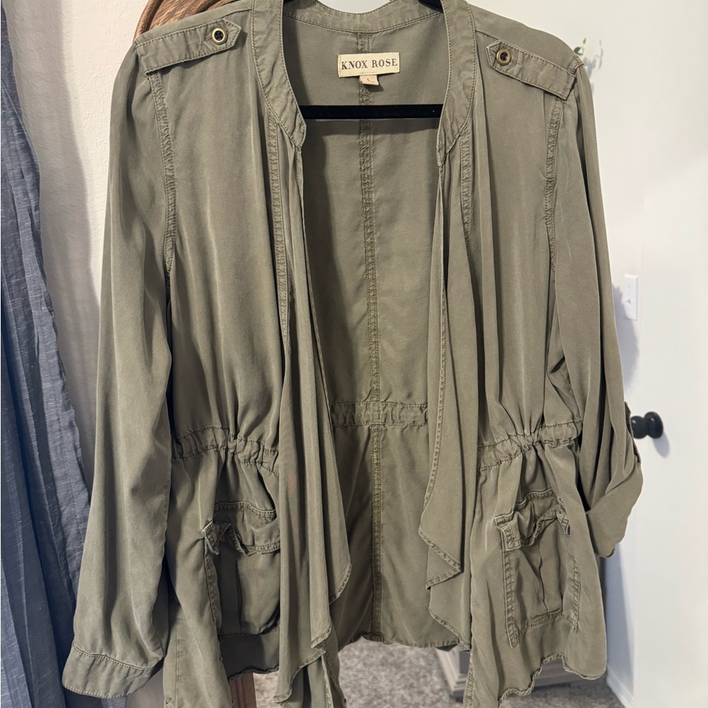 Knox Rose Women's Utility Jacket in Olive Green
